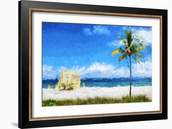 South Beach Miami I - In the Style of Oil Painting-Philippe Hugonnard-Framed Giclee Print