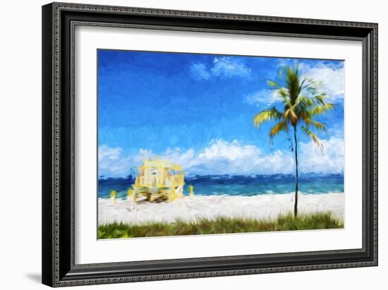 South Beach Miami I - In the Style of Oil Painting-Philippe Hugonnard-Framed Giclee Print