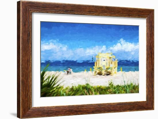 South Beach Miami - In the Style of Oil Painting-Philippe Hugonnard-Framed Giclee Print