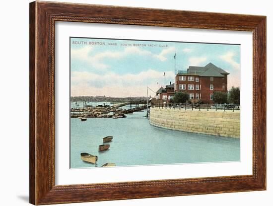South Boston Yacht Club-null-Framed Art Print