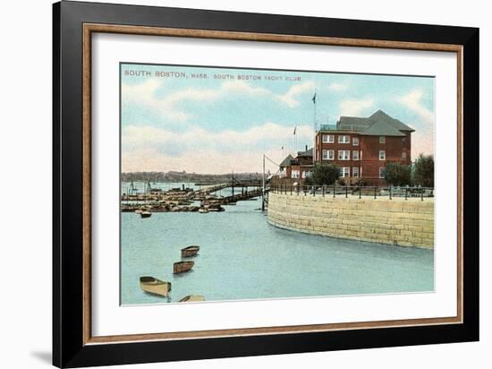 South Boston Yacht Club-null-Framed Art Print