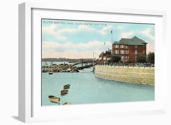 South Boston Yacht Club-null-Framed Art Print