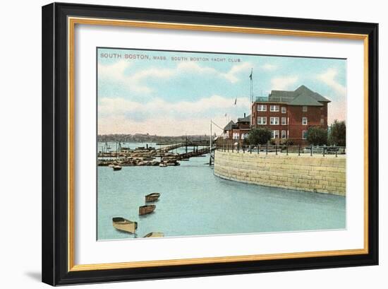 South Boston Yacht Club-null-Framed Art Print