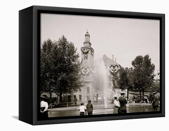 South Canal Park, Sault Ste. Marie, Mich.-null-Framed Stretched Canvas