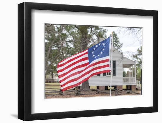 South Carolina, Camden, Historic Camden, Betsy Ross Flag, Craven House-Lisa S. Engelbrecht-Framed Photographic Print