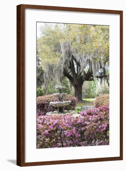 South Carolina, Frampton Plantation, Patio and Garden-Lisa S. Engelbrecht-Framed Photographic Print