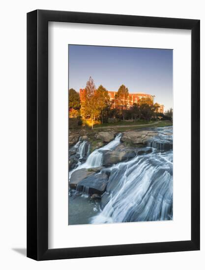 South Carolina, Greenville, Falls Park on the Reedy River, Dawn-Walter Bibikow-Framed Photographic Print