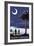 South Carolina Palmetto Moon-Lantern Press-Framed Art Print