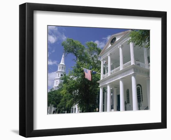 South Carolina Society Dating from 1804 in the Historic Centre, Charleston, South Carolina, USA-Duncan Maxwell-Framed Photographic Print