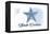 South Carolina - Starfish - Blue - Coastal Icon-Lantern Press-Framed Stretched Canvas