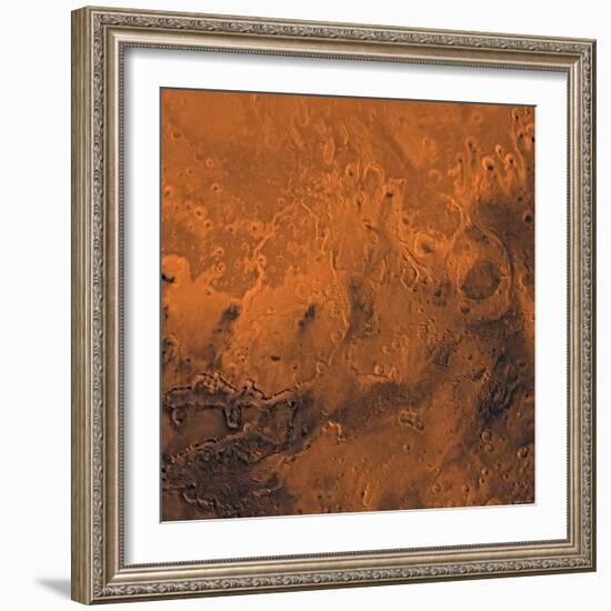 South Chryse Basin Valles Marineris Outflow Channels on Mars-Stocktrek Images-Framed Photographic Print