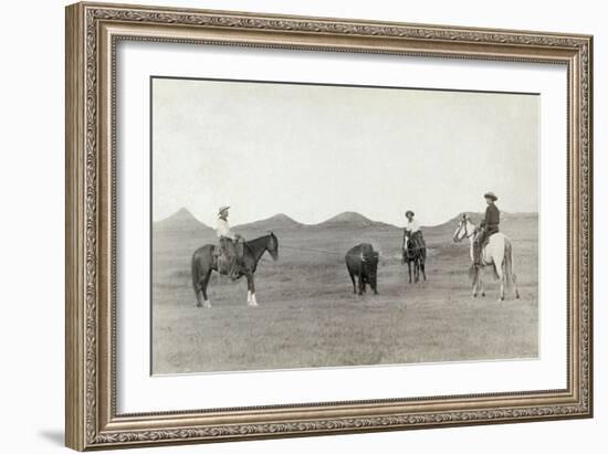 South Dakota: Cowboys-John C.H. Grabill-Framed Giclee Print