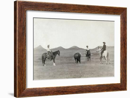 South Dakota: Cowboys-John C.H. Grabill-Framed Giclee Print