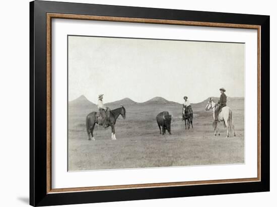 South Dakota: Cowboys-John C.H. Grabill-Framed Giclee Print