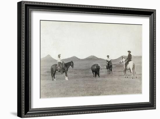 South Dakota: Cowboys-John C.H. Grabill-Framed Giclee Print