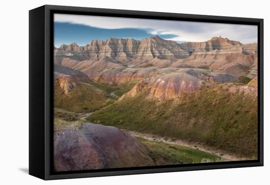 South Dakota, Erosion Hills in Badlands National Park-Judith Zimmerman-Framed Premier Image Canvas