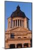 South Dakota State Capitol Exterior, Sunset, Pierre, South Dakota, USA-Walter Bibikow-Mounted Photographic Print