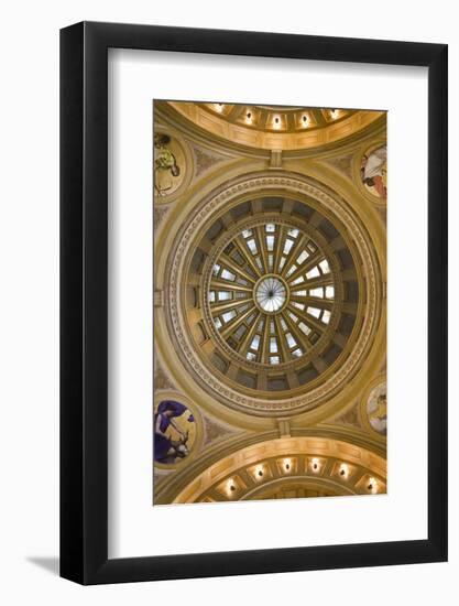 South Dakota State Capitol Interior, Pierre, South Dakota, USA-Walter Bibikow-Framed Photographic Print