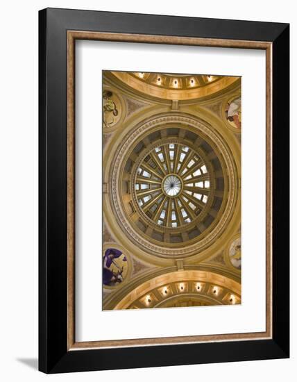 South Dakota State Capitol Interior, Pierre, South Dakota, USA-Walter Bibikow-Framed Photographic Print