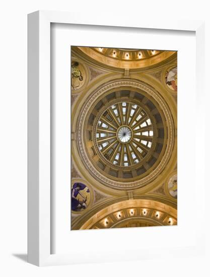 South Dakota State Capitol Interior, Pierre, South Dakota, USA-Walter Bibikow-Framed Photographic Print