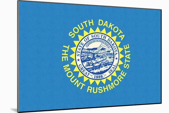 South Dakota State Flag-Lantern Press-Mounted Art Print