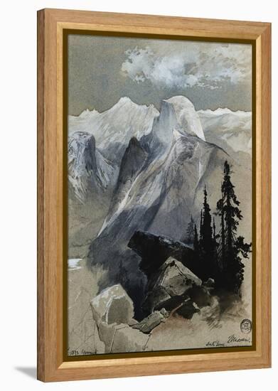 South Dome Yosemite-Thomas Moran-Framed Premier Image Canvas