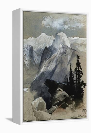 South Dome Yosemite-Thomas Moran-Framed Premier Image Canvas