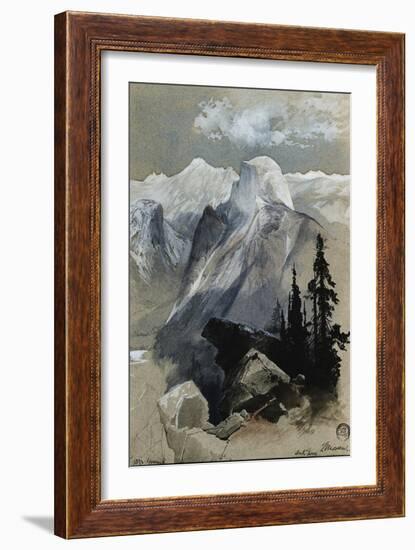 South Dome Yosemite-Thomas Moran-Framed Giclee Print