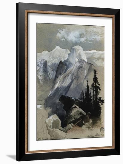 South Dome Yosemite-Thomas Moran-Framed Giclee Print