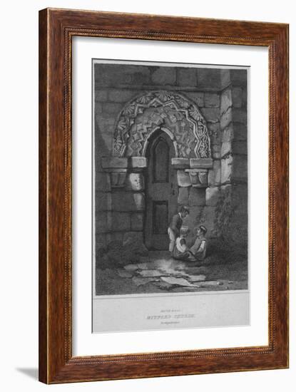 'South Door - Mitford Church, Northumberland', 1814-John Greig-Framed Giclee Print