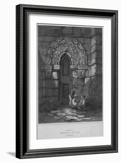 'South Door - Mitford Church, Northumberland', 1814-John Greig-Framed Giclee Print