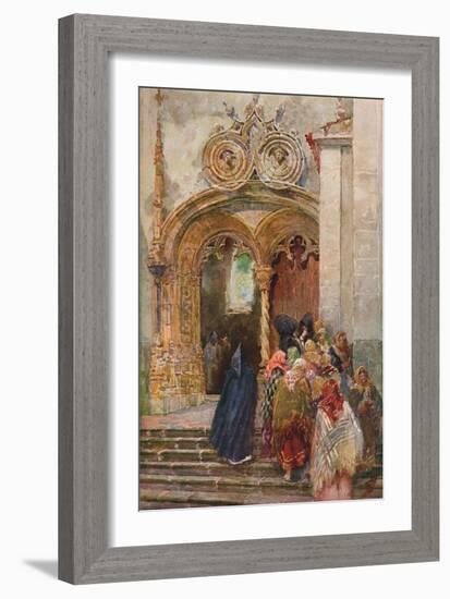 'South Door of Matriz Church, Ponta Delgada', c1899-Henry Sandham-Framed Giclee Print