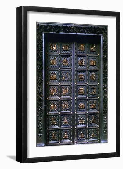 South Door of the Baptistry of San Giovanni, 1336-Andrea Pisano-Framed Photographic Print