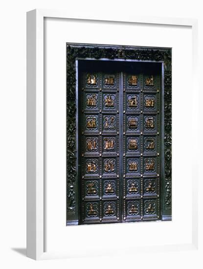 South Door of the Baptistry of San Giovanni, 1336-Andrea Pisano-Framed Photographic Print