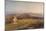 South Downs Pastures, 1867 (W/C on Paper)-Henry George Hine-Mounted Giclee Print