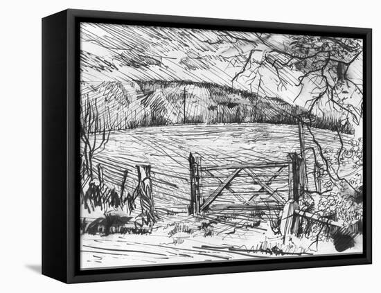 South Downs-Tim Kahane-Framed Premier Image Canvas