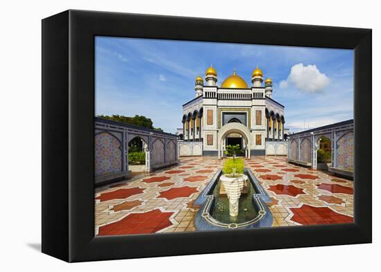 South East Asia, Kingdom of Brunei, Bandar Seri Begawan, Jame'Asr Hassanal Bolkiah Mosque-Christian Kober-Framed Premier Image Canvas