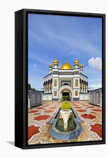 South East Asia, Kingdom of Brunei, Bandar Seri Begawan, Jame'Asr Hassanal Bolkiah Mosque-Christian Kober-Framed Premier Image Canvas