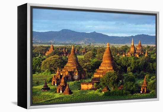 South East Asia, Myanmar, Bagan, Temples on Bagan Plain-Christian Kober-Framed Premier Image Canvas