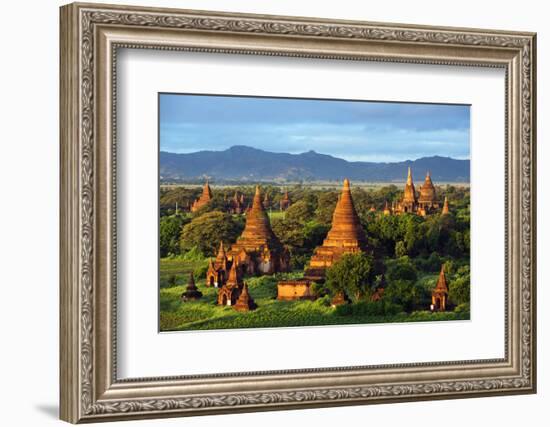 South East Asia, Myanmar, Bagan, Temples on Bagan Plain-Christian Kober-Framed Photographic Print