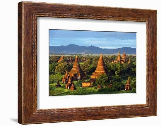 South East Asia, Myanmar, Bagan, Temples on Bagan Plain-Christian Kober-Framed Photographic Print