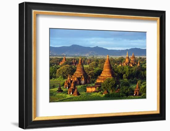 South East Asia, Myanmar, Bagan, Temples on Bagan Plain-Christian Kober-Framed Photographic Print