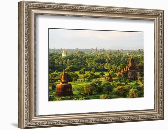 South East Asia, Myanmar, Bagan, Temples on Bagan Plain-Christian Kober-Framed Photographic Print