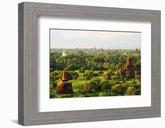 South East Asia, Myanmar, Bagan, Temples on Bagan Plain-Christian Kober-Framed Photographic Print