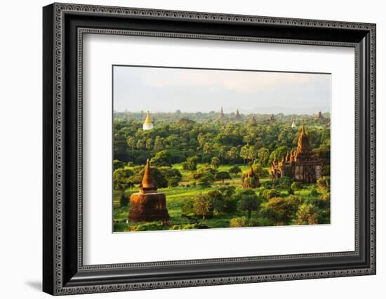 South East Asia, Myanmar, Bagan, Temples on Bagan Plain-Christian Kober-Framed Photographic Print