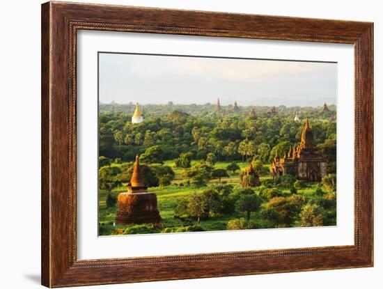 South East Asia, Myanmar, Bagan, Temples on Bagan Plain-Christian Kober-Framed Photographic Print