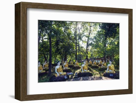 South East Asia, Myanmar, Bago, Four Figures Paya-Christian Kober-Framed Photographic Print