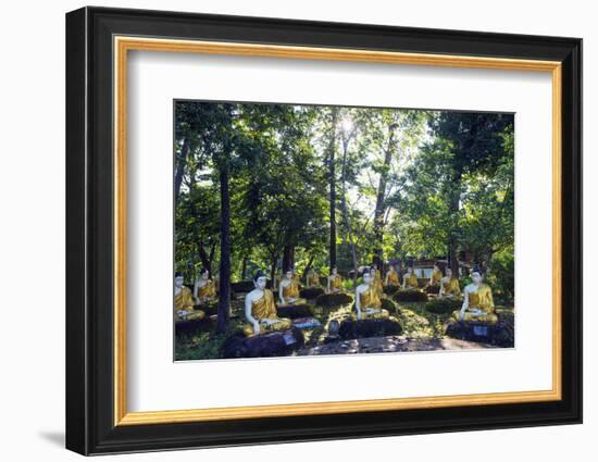 South East Asia, Myanmar, Bago, Four Figures Paya-Christian Kober-Framed Photographic Print