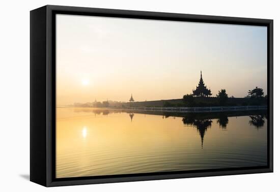 South East Asia, Myanmar, Mandalay, Mandalay Palace-Christian Kober-Framed Premier Image Canvas