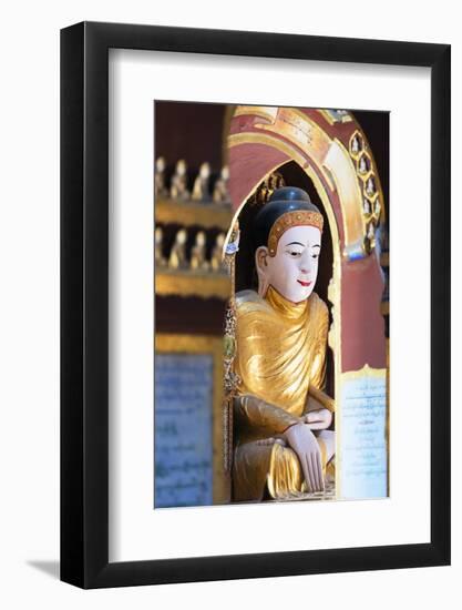 South East Asia, Myanmar, Monywa, Thanboddhay Paya Temple, Buddha Statues-Christian Kober-Framed Photographic Print